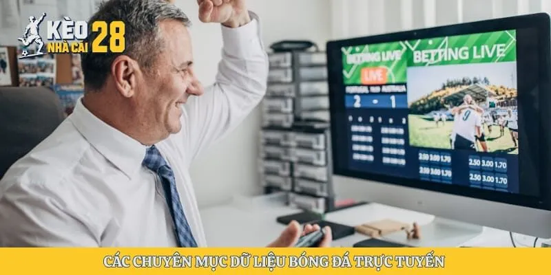 Các chuyên mục dữ liệu bóng đá trực tuyến