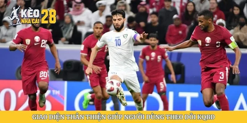 Giao diện thân thiện giúp người dùng theo dõi kqbd