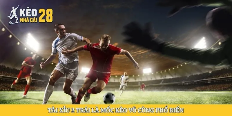 Tài xỉu 2 trái là mốc kèo vô cùng phổ biến