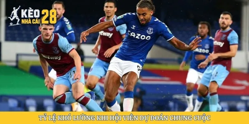 Tỷ lệ khó lường khi hội viên dự đoán chung cuộc