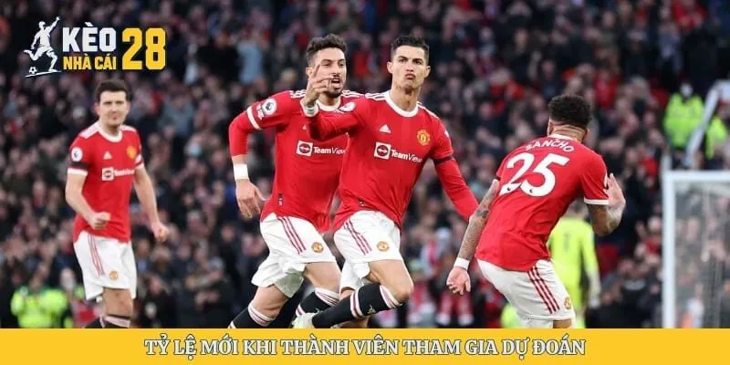 Tỷ lệ mới khi thành viên tham gia dự đoán